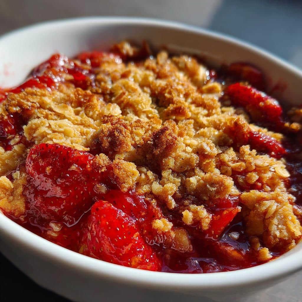 air fryer strawberry crisp no oven