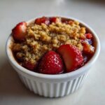 air fryer strawberry crisp small batch