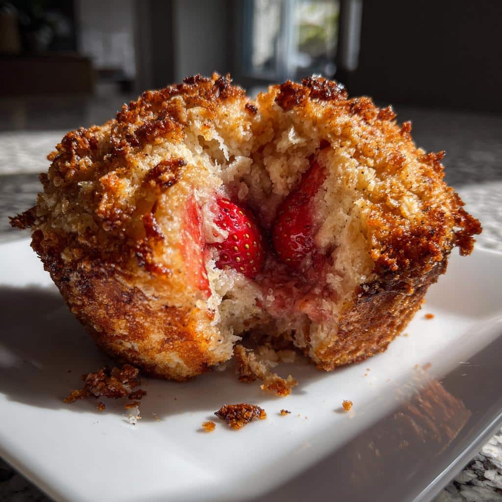 air fryer strawberry crisp soft center
