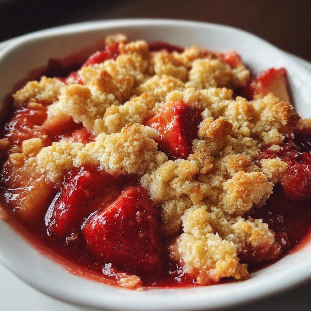 15-Minute Air Fryer Strawberry Crisp with Biscuit Dough Magic 4 air fryer strawberry crisp with biscuit dough - detail 1