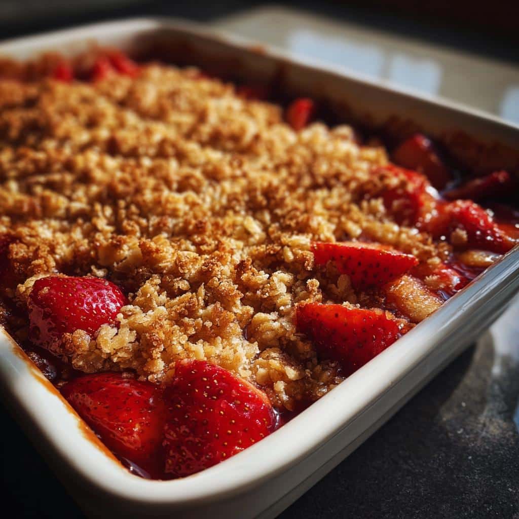 Irresistible 25-Minute Air Fryer Strawberry Crisp with Cake Mix 4 air fryer strawberry crisp with cake mix - detail 1