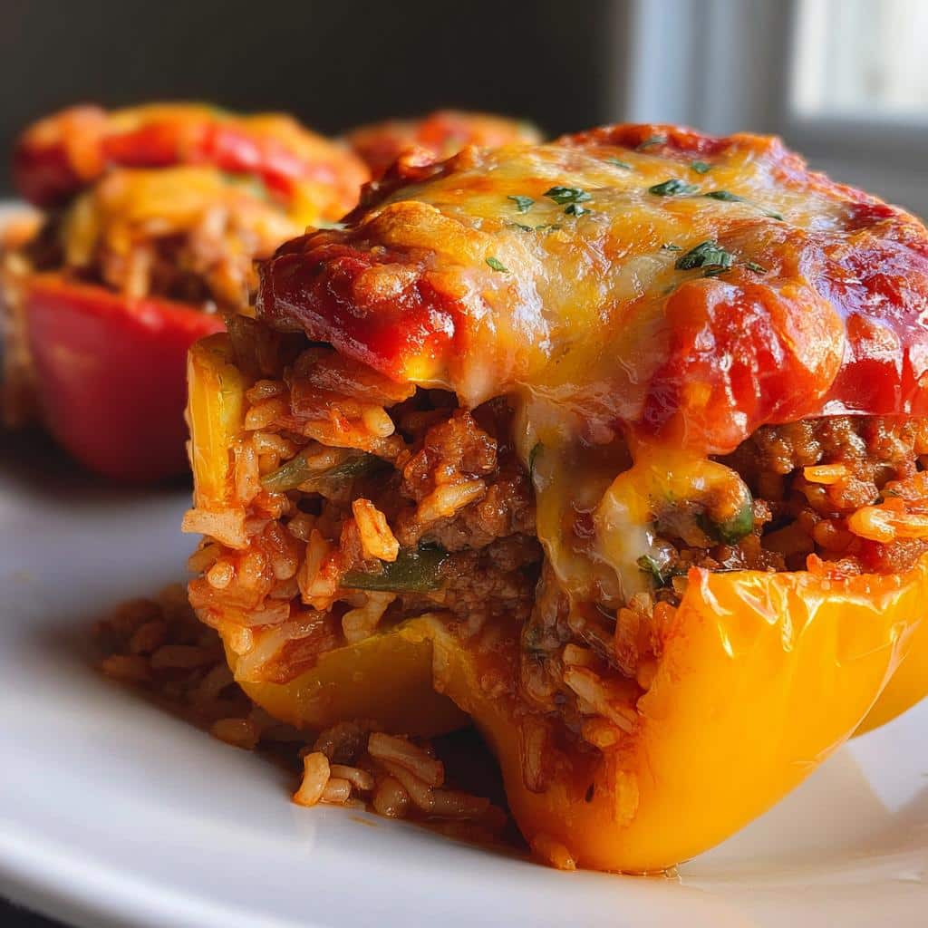 air fryer stuffed bell peppers a delicious family favorite - detail 1