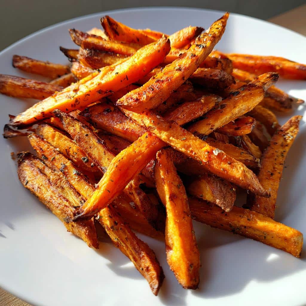 air fryer sweet potato fries - detail 1