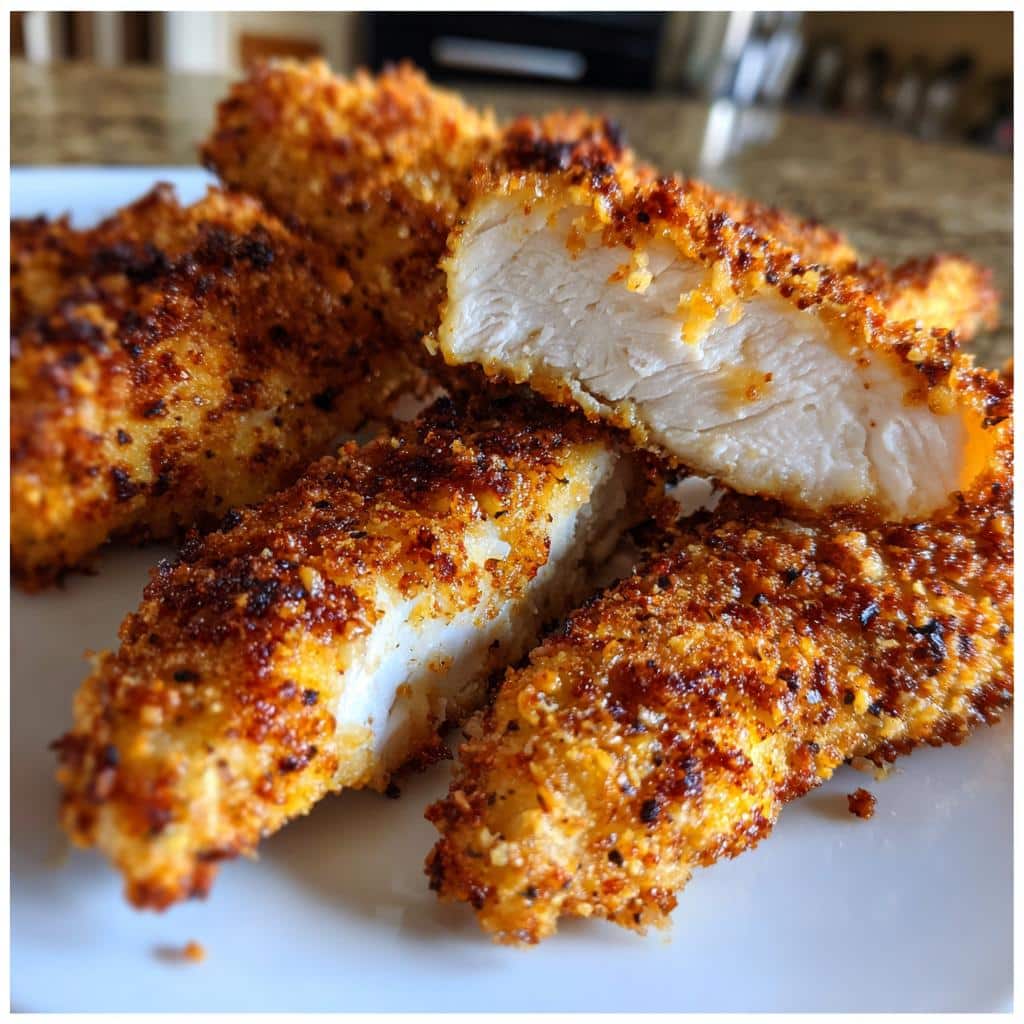 Crispy Almond Flour Air Fryer Chicken Tenders in 30 Minutes 4 almond flour coated air fryer chicken tenders delight - detail 1
