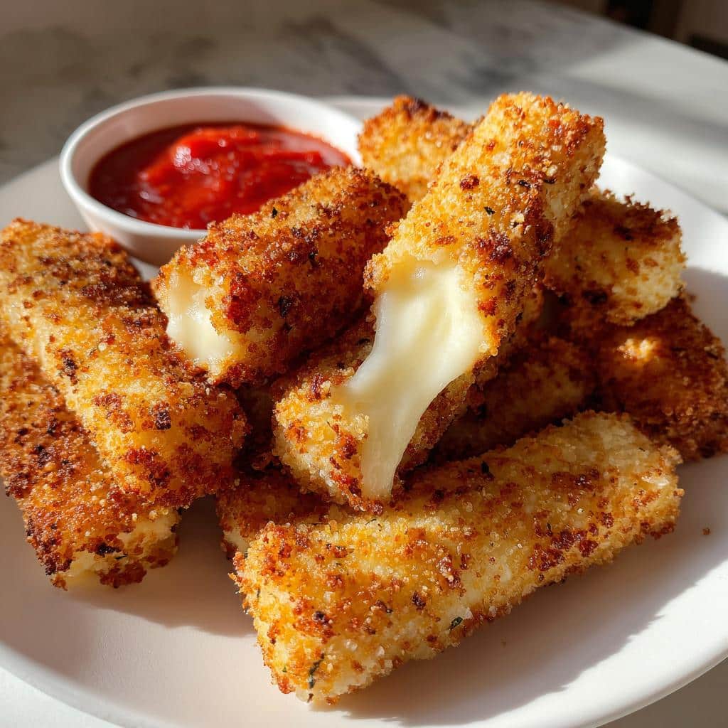 easy air fryer mozzarella sticks recipe - detail 1