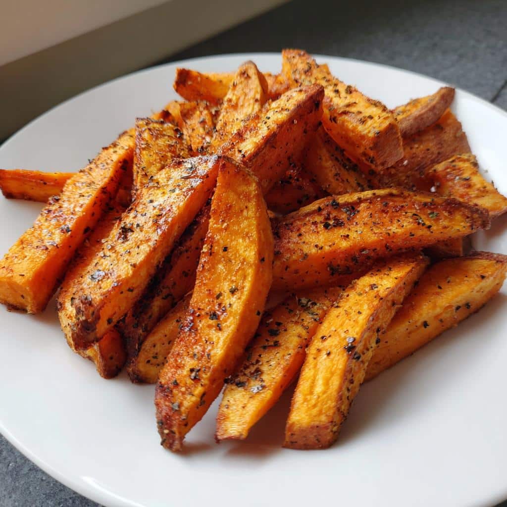 Easy Air Fryer Sweet Potato Fries Recipe in 25 Minutes 4 easy air fryer sweet potato fries recipe - detail 1