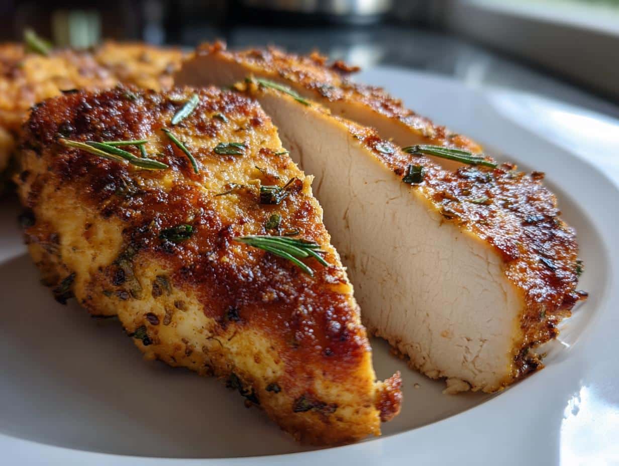 garlic herb chicken breast in air fryer a flavorful delight - detail 1