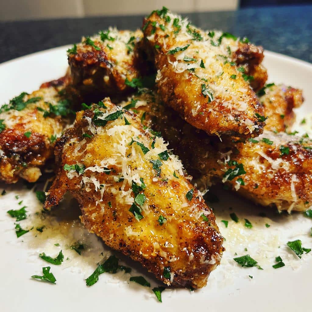 garlic parmesan air fryer chicken wings a must try delight - detail 1