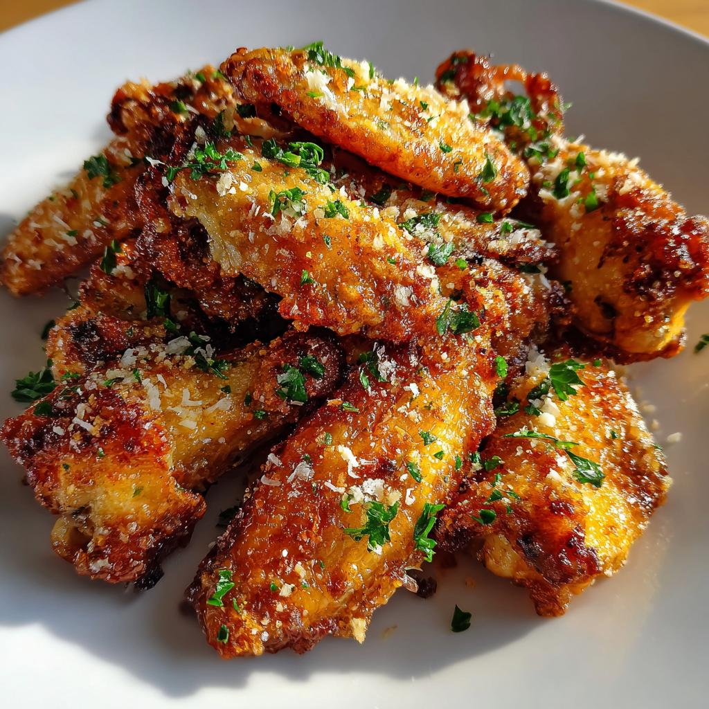 garlic parmesan air fryer chicken wings a must try delight