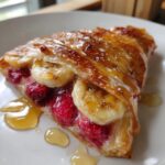 Air Fryer Banana-Raspberry Pie