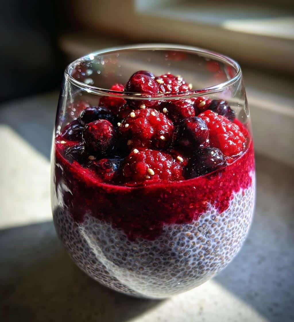 Air Fryer Berry Chia Pudding - detail 1