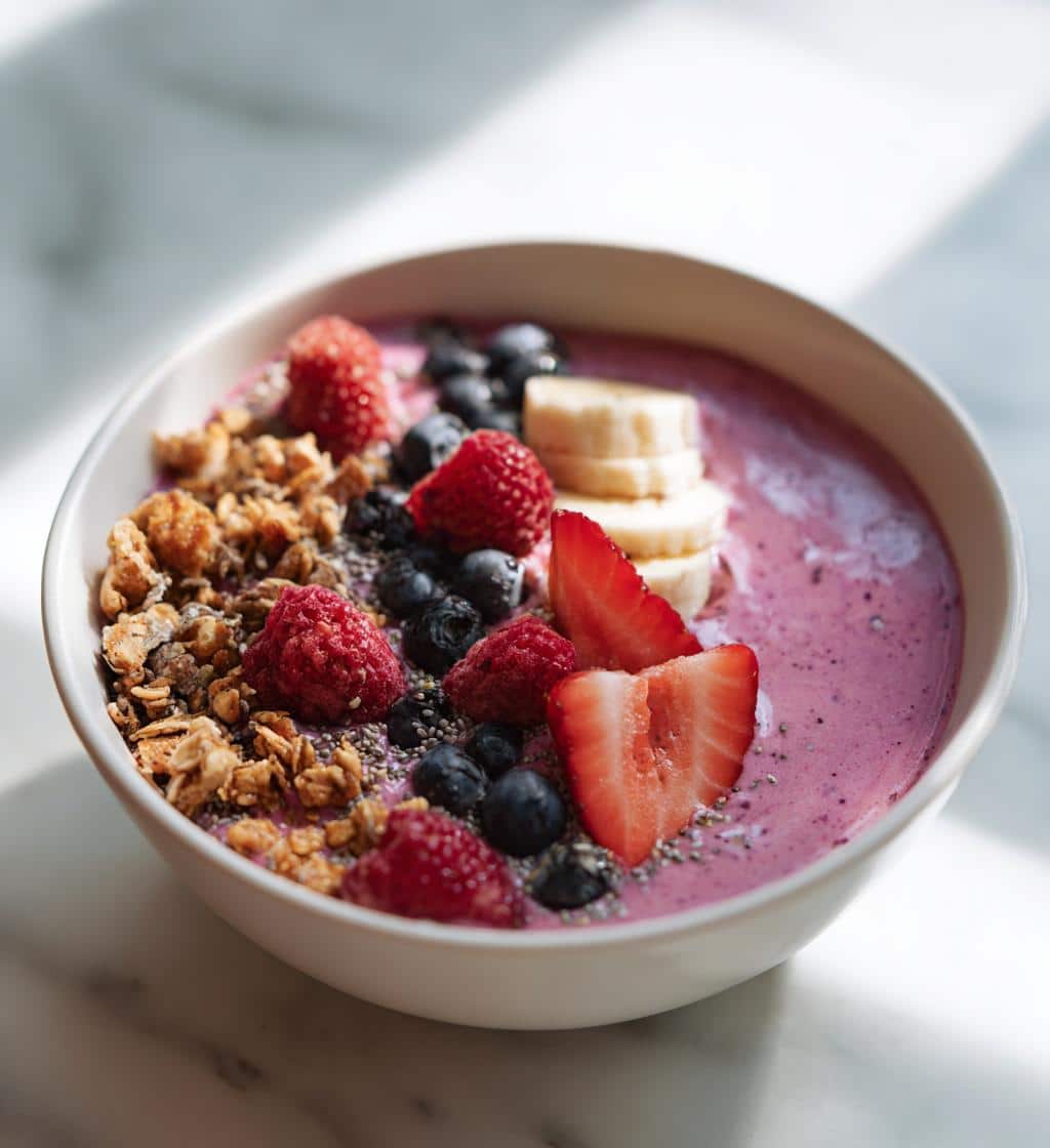 Air Fryer Berry Smoothie Bowl
