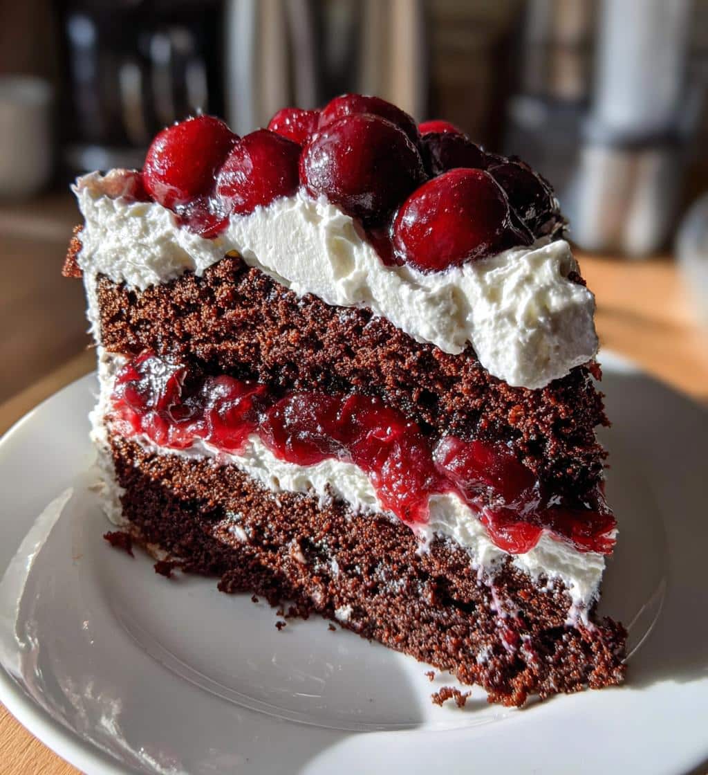 Air Fryer Black Forest Cake