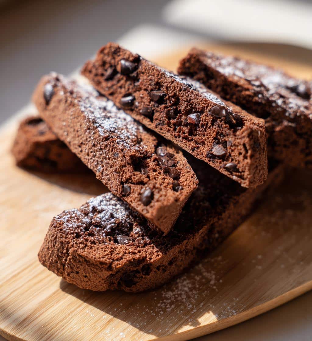 Air Fryer Chocolate Biscotti