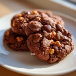 Air Fryer Chocolate Peanut Cookies