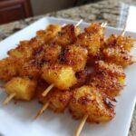 Air Fryer Coconut Pineapple Skewers