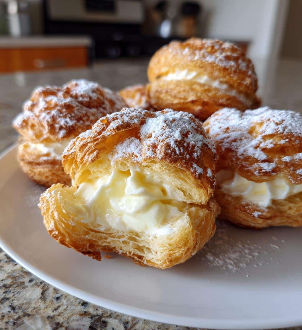 Air Fryer Cream Cheese Puff Desserts