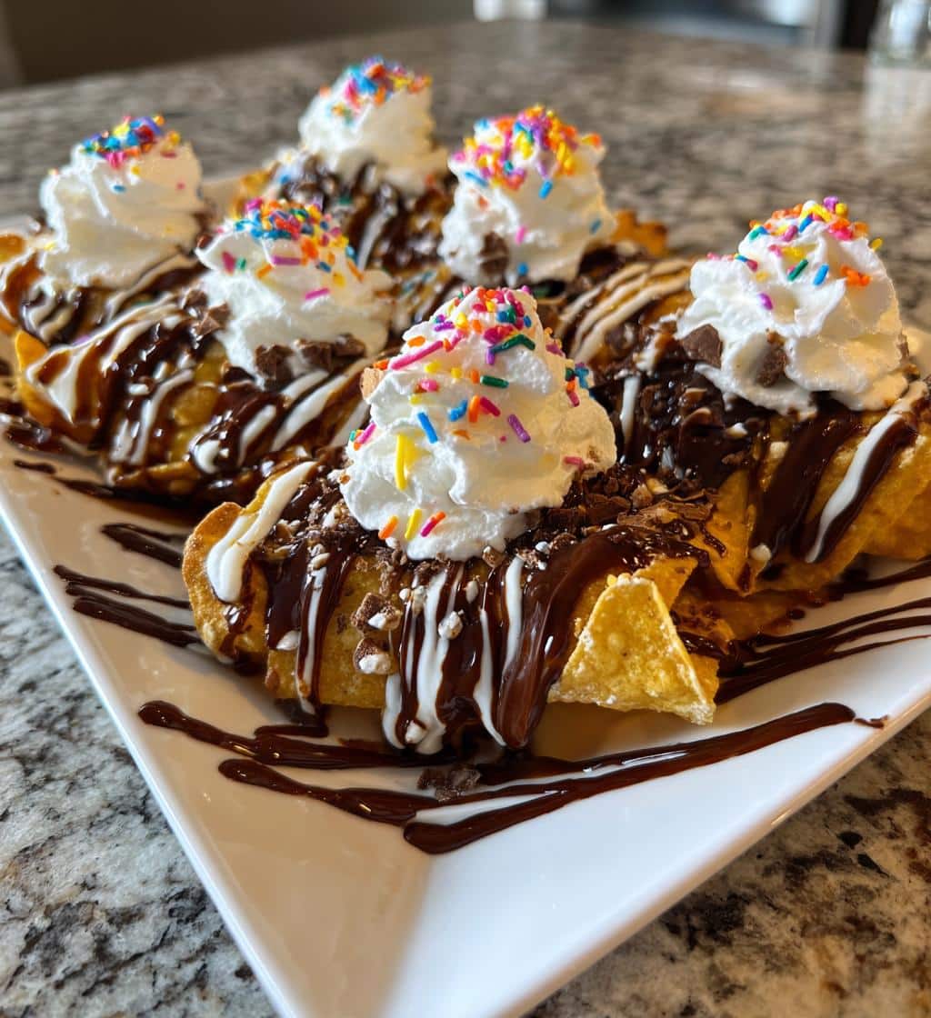 Air Fryer Dessert Nachos