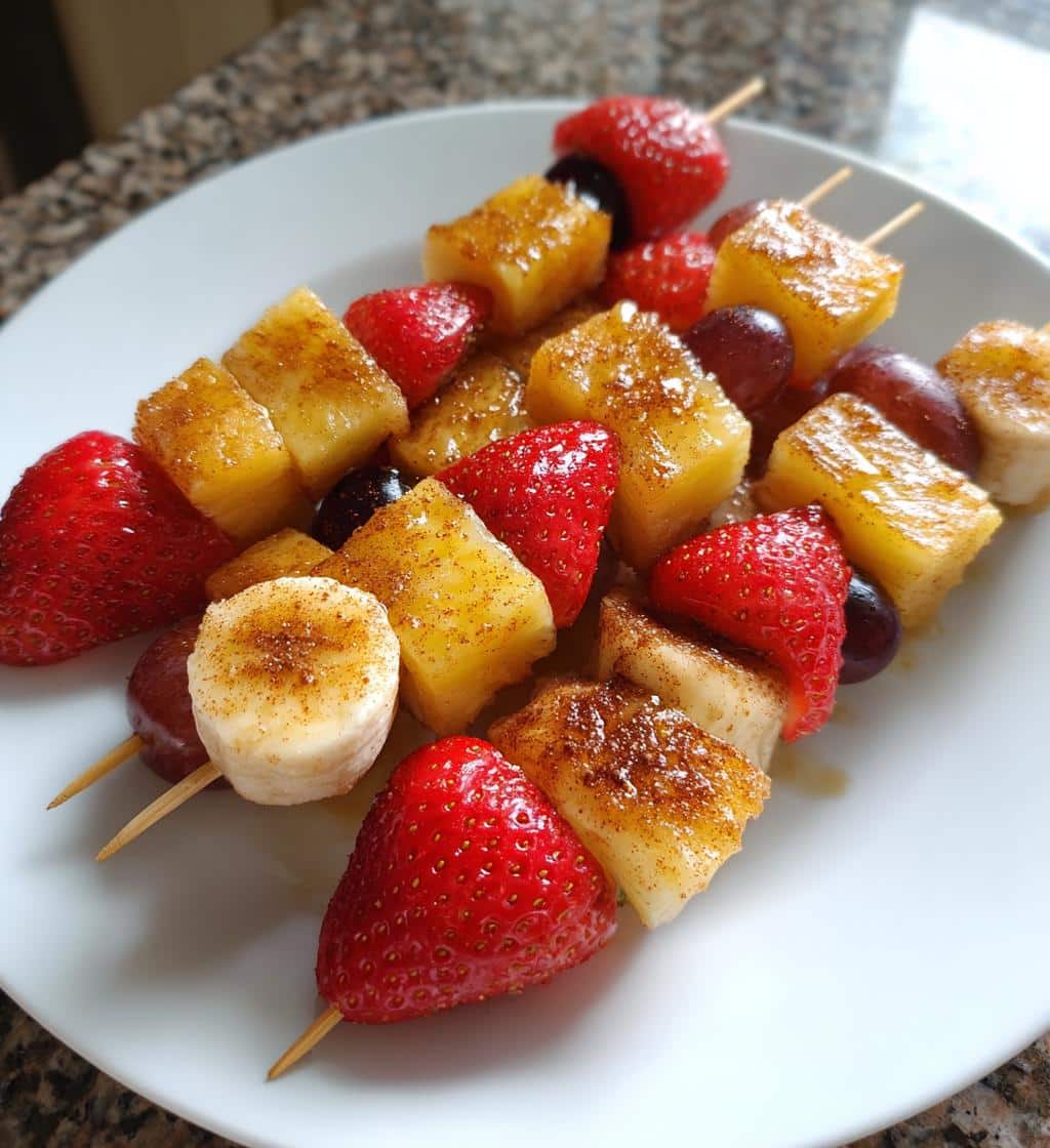 Air Fryer Fruit Kabobs