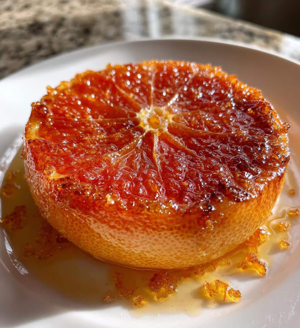 Air Fryer Grapefruit Brûlée
