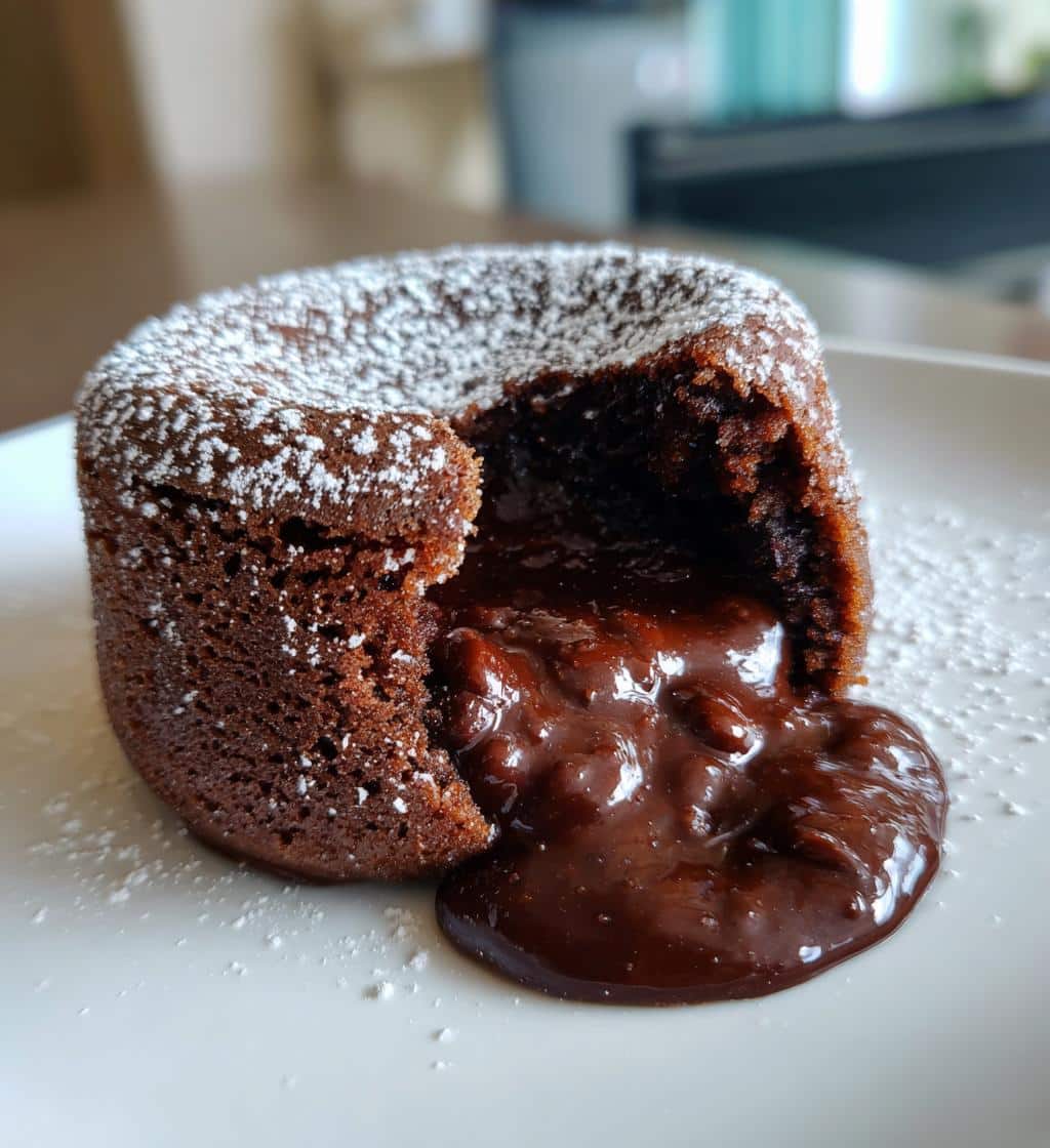 Air Fryer Hot Chocolate Lava Cakes - detail 1