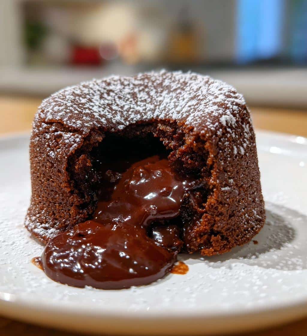 Air Fryer Hot Chocolate Lava Cakes