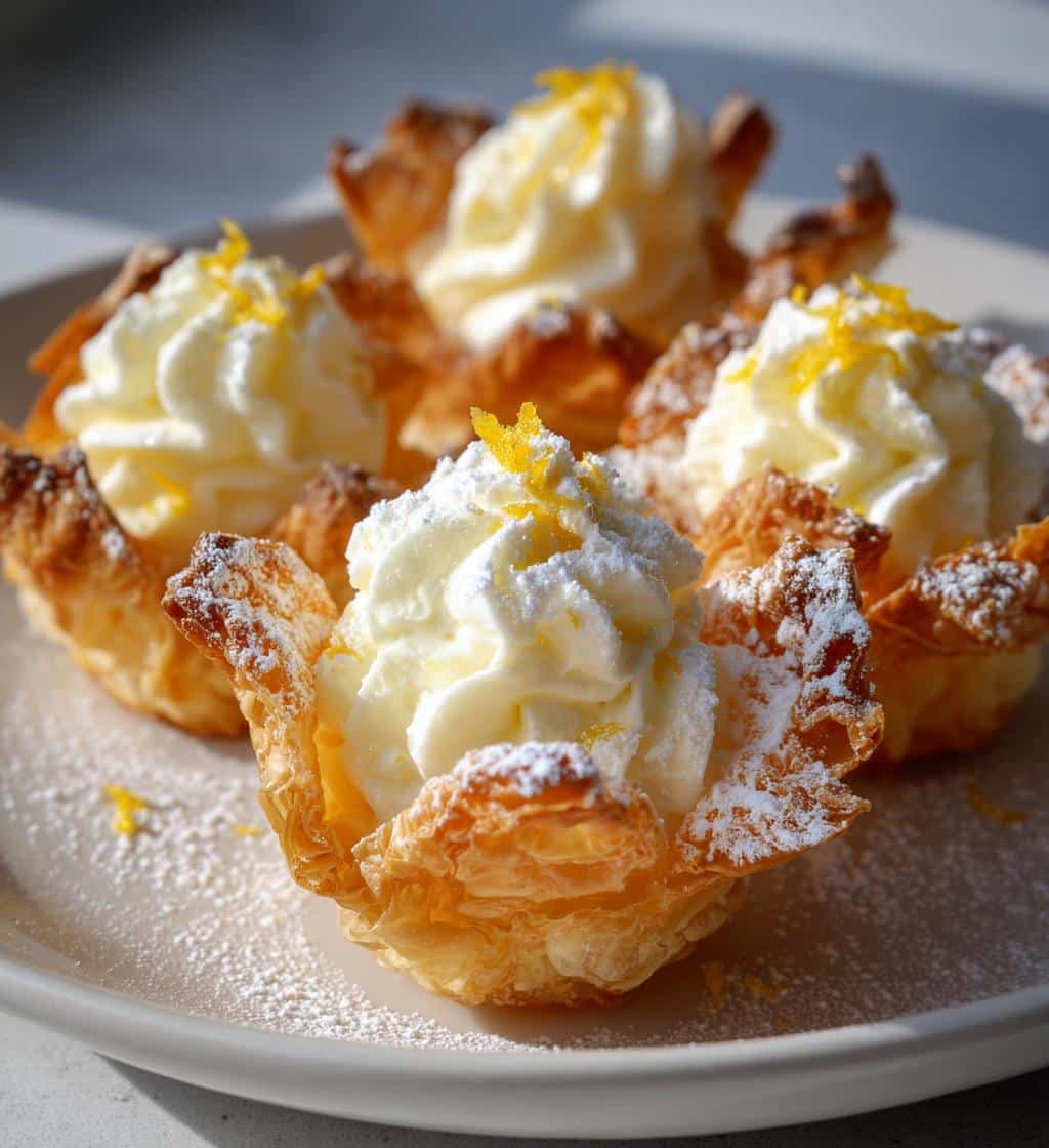 Air Fryer Lemon Mousse Bites