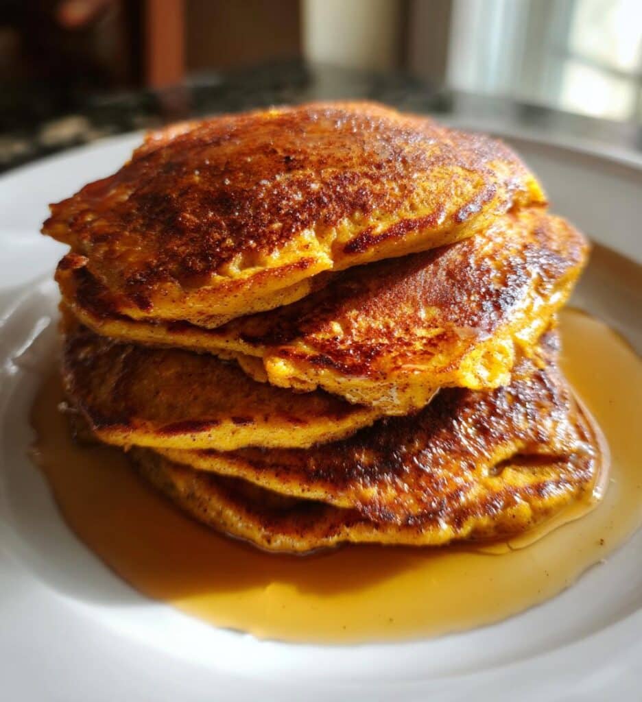 Air Fryer Pumpkin Pancakes