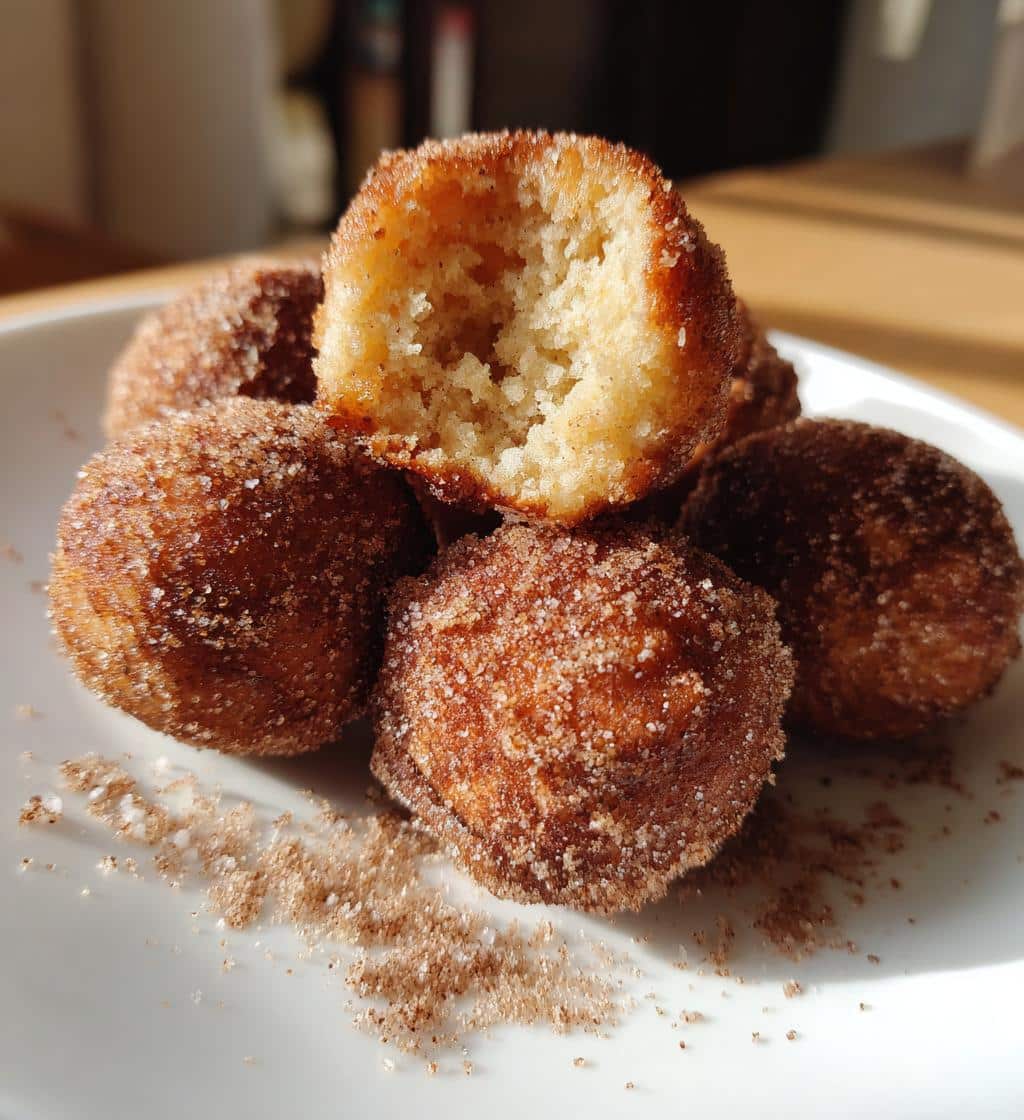 Air Fryer Sugar Donut Holes
