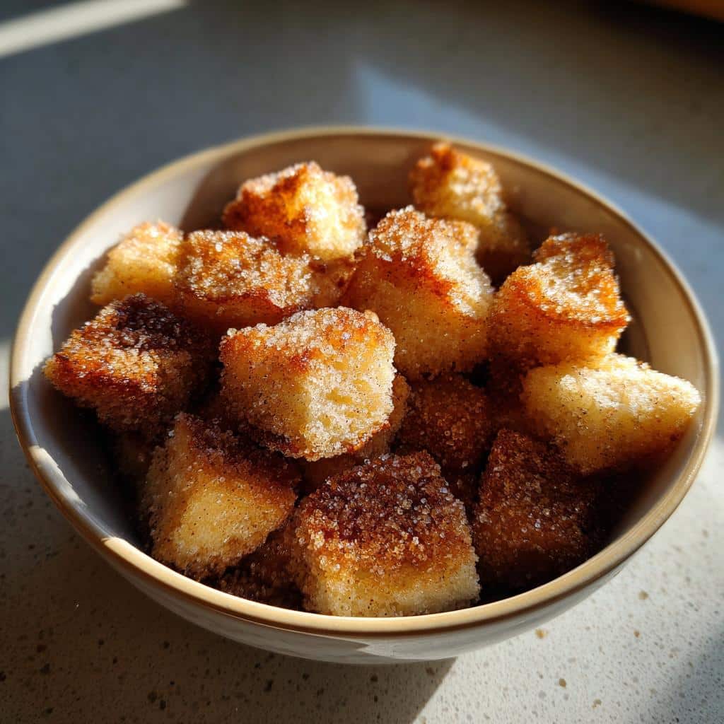 Irresistible Air Fryer Sweet Bread Bites in 7 Minutes 4 Air Fryer Sweet Bread Bites - detail 1