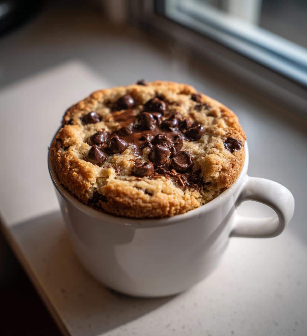 air fryer mug cookie 5 ingredient - detail 1