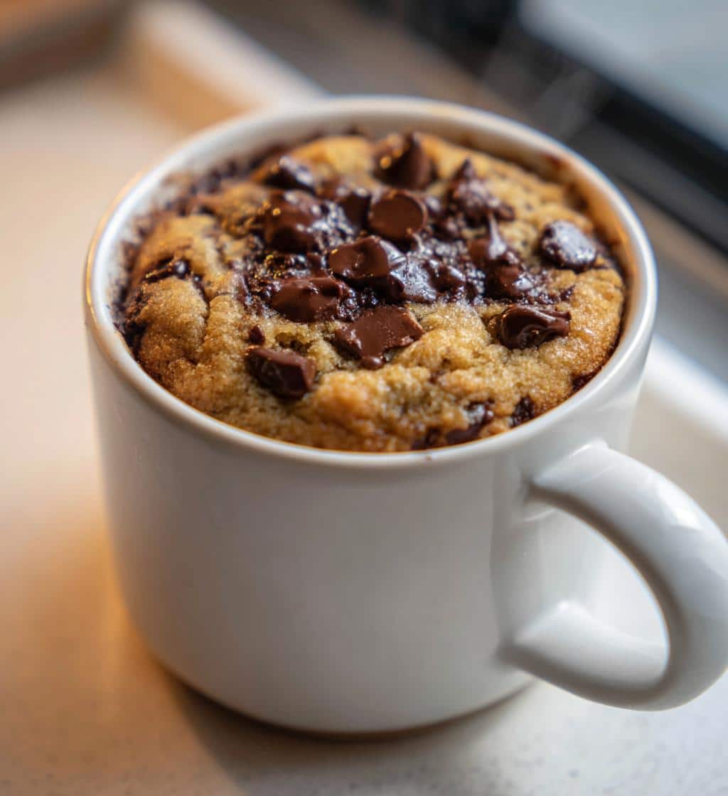 8-Minute Air Fryer Mug Cookie From Scratch - Heavenly & Easy 4 air fryer mug cookie from scratch - detail 1