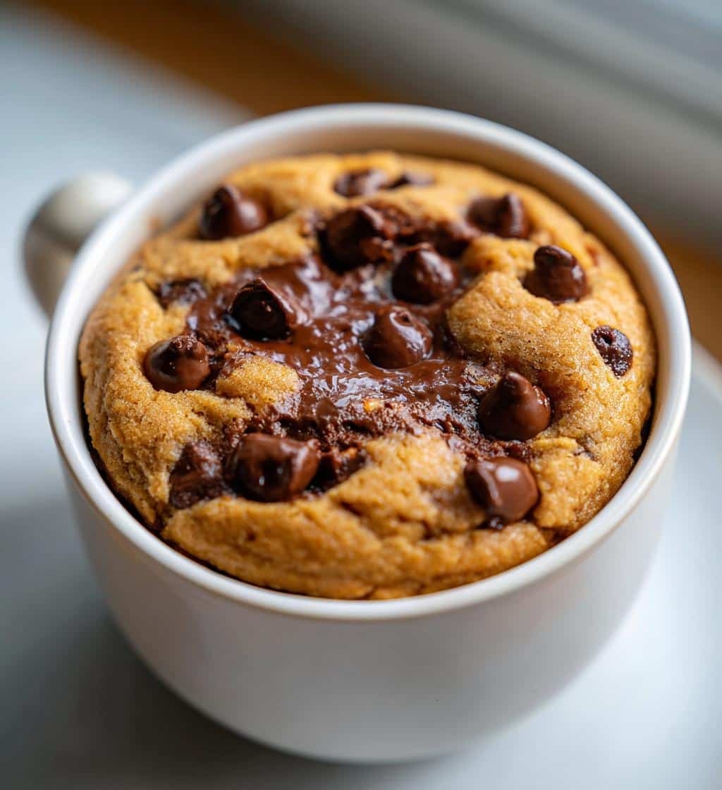 15g Protein Air Fryer Mug Cookie in 8 Minutes - Delicious Trick 4 air fryer mug cookie high protein - detail 1