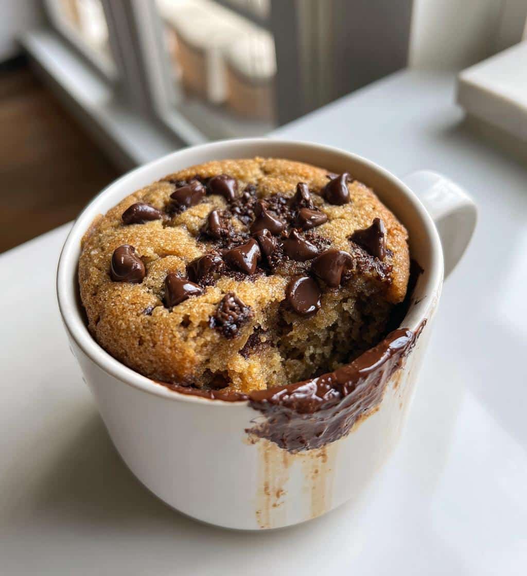 "3-Minute Air Fryer Mug Cookie That'll Blow Your Mind" 4 air fryer mug cookie simple ingredients - detail 1