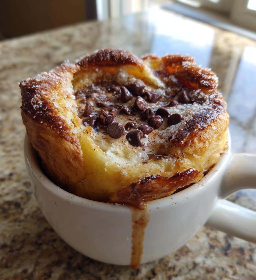 air fryer mug cookie with crescent rolls